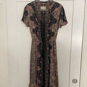 Cleobella Midi Dress with Tassels Tie